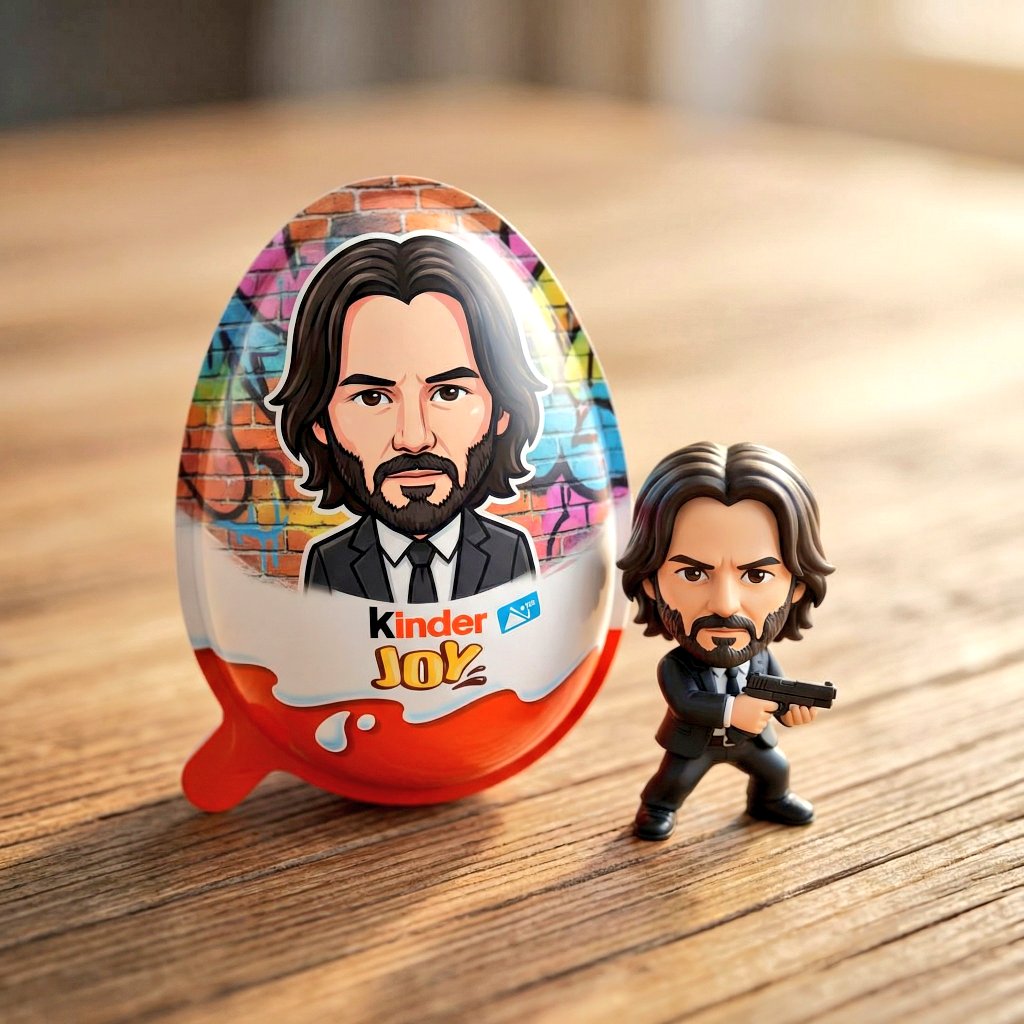 Hyper-realistic Product Photo of Kinder Joy Egg — example 4