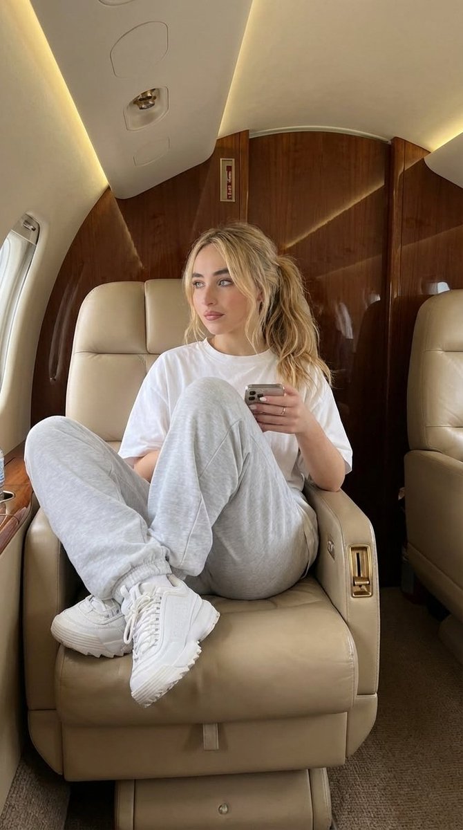 Luxury Private Jet Photoshoot Prompt for Stylish Young Woman — example 1
