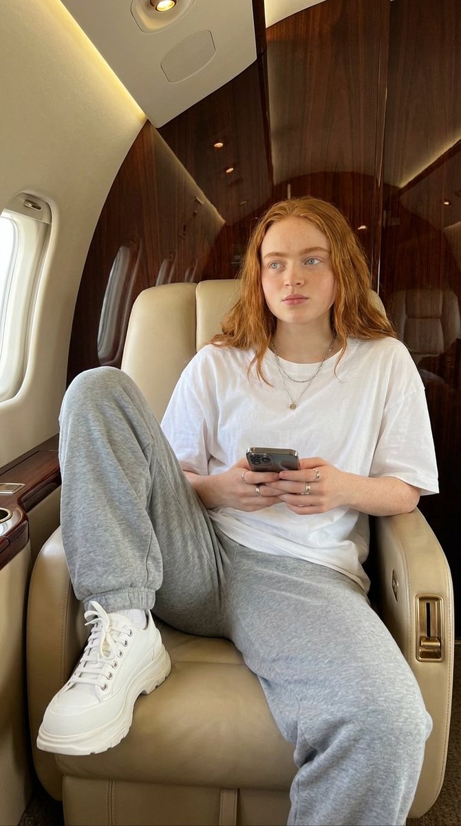Luxury Private Jet Photoshoot Prompt for Stylish Young Woman — example 2
