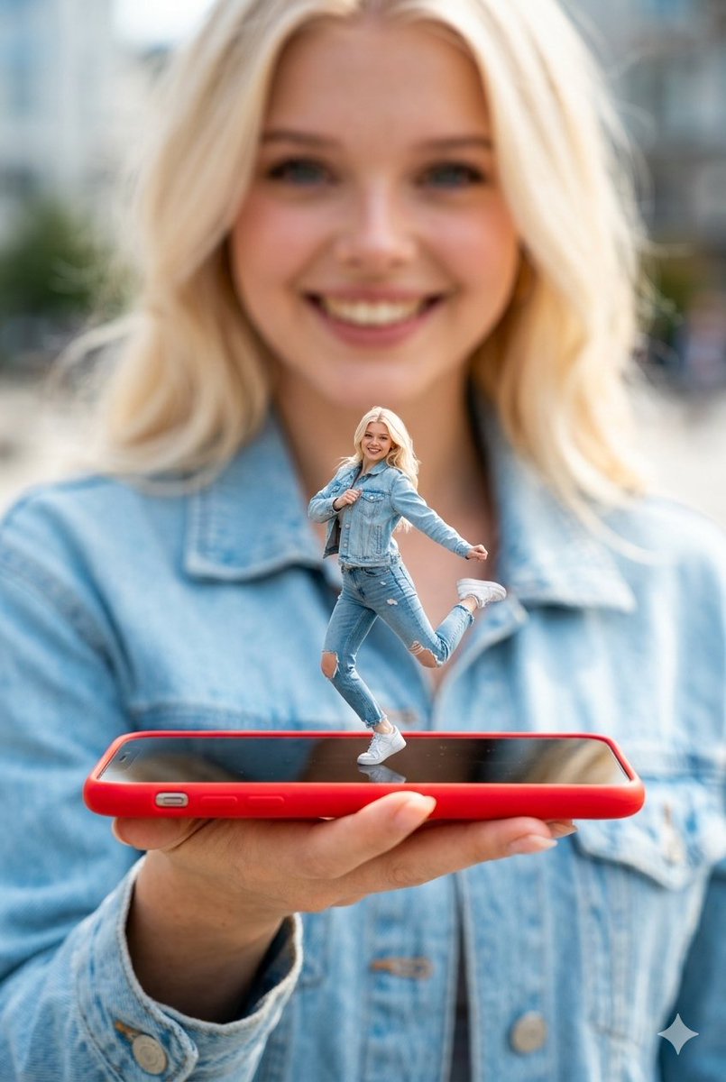 Surreal Miniature Dancing Composite Photo Prompt