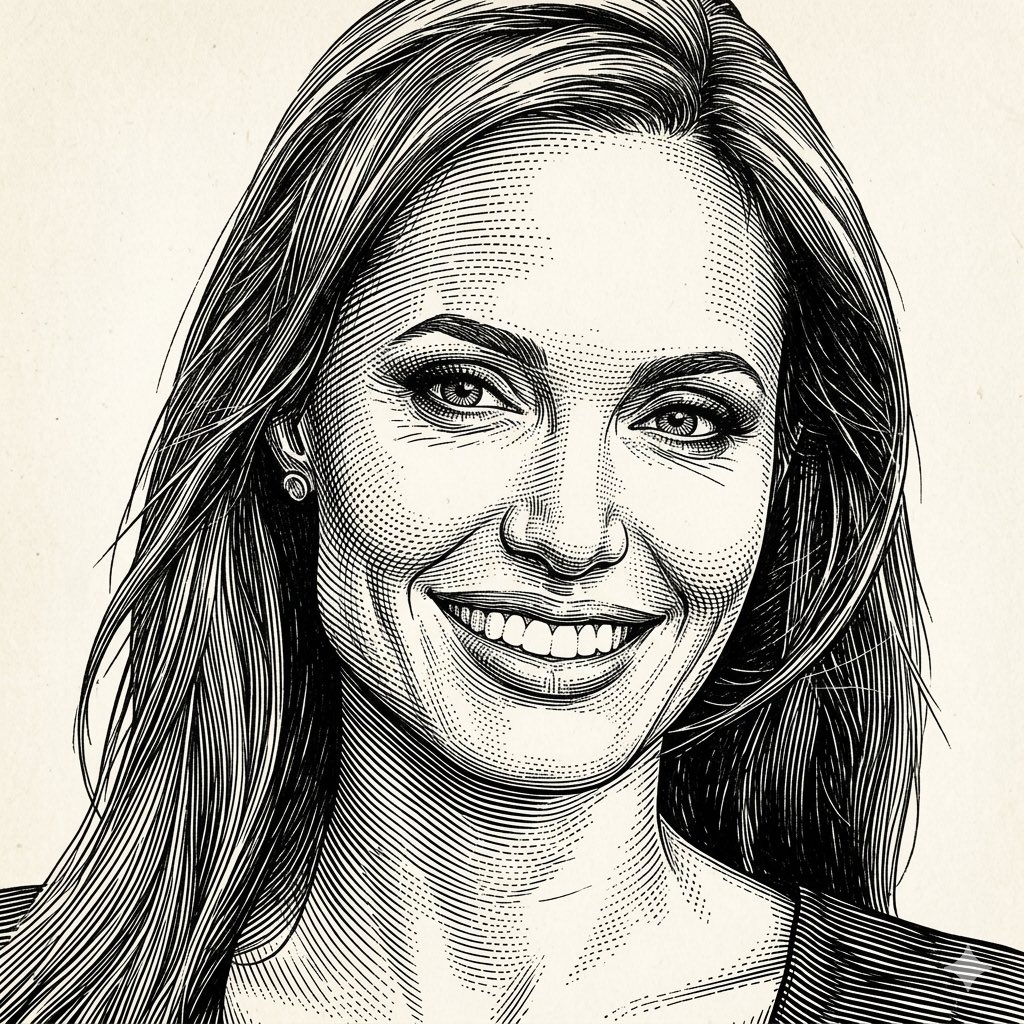 Monochrome Engraving Portrait Style — example 2