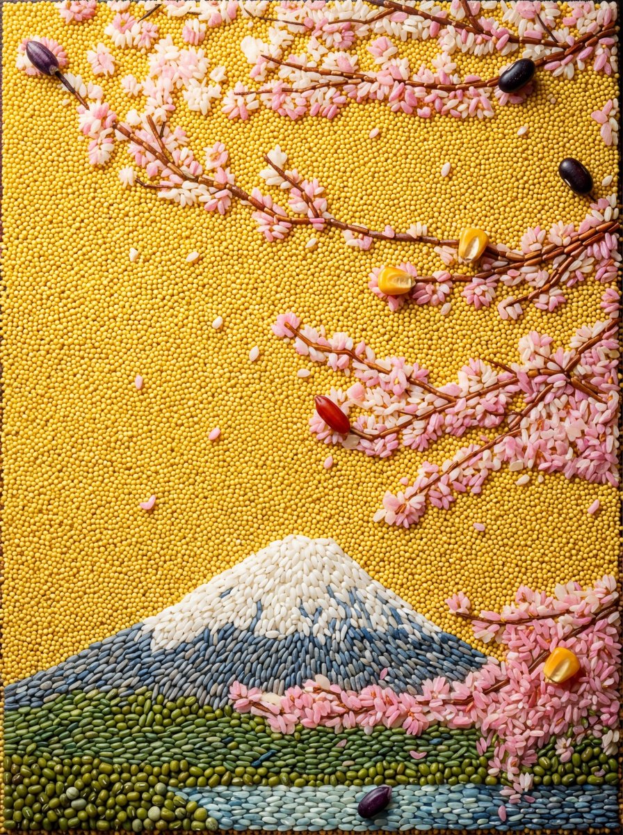 Maximalist Grain Art Prompt for Nano Banana 2 — example 2