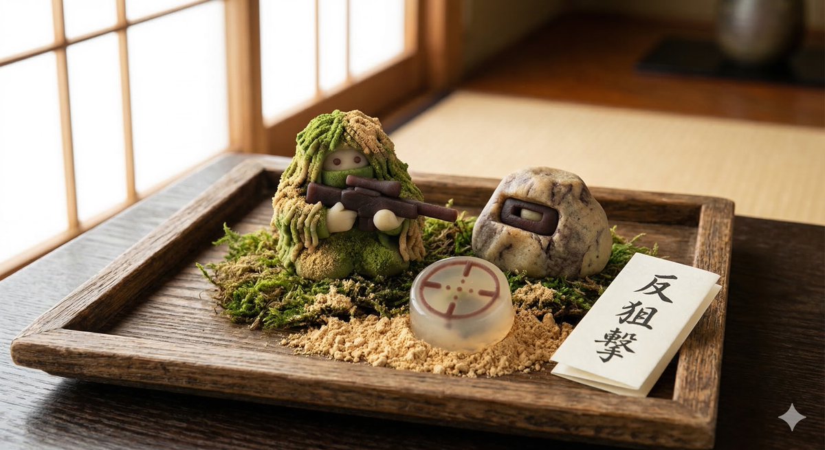 Japanese Wagashi Inspired by Counter Sniping — example 1
