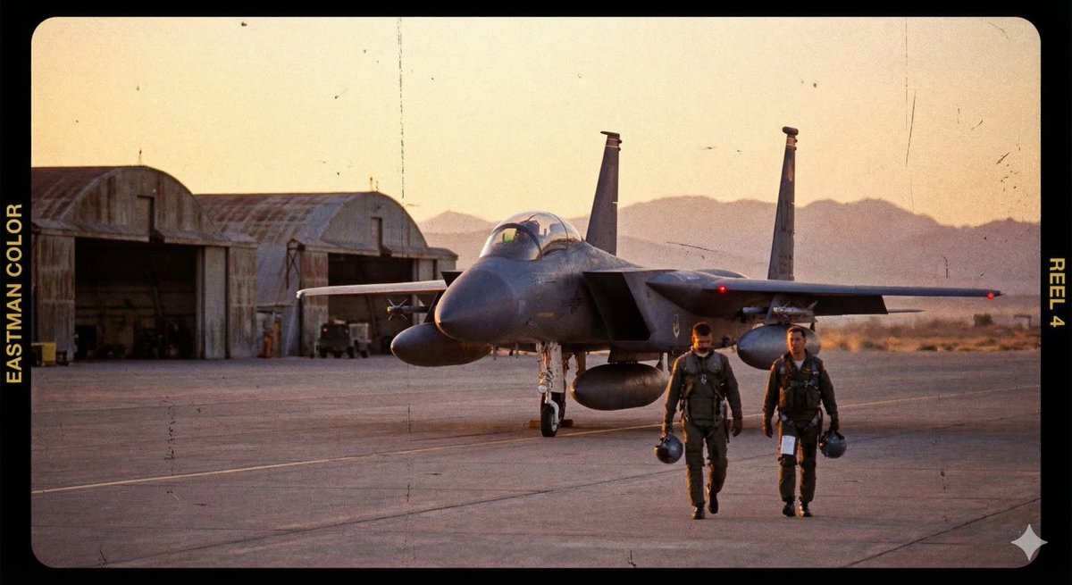 Sloth, Tuna, and F-15E in Eastman Color Style — example 1