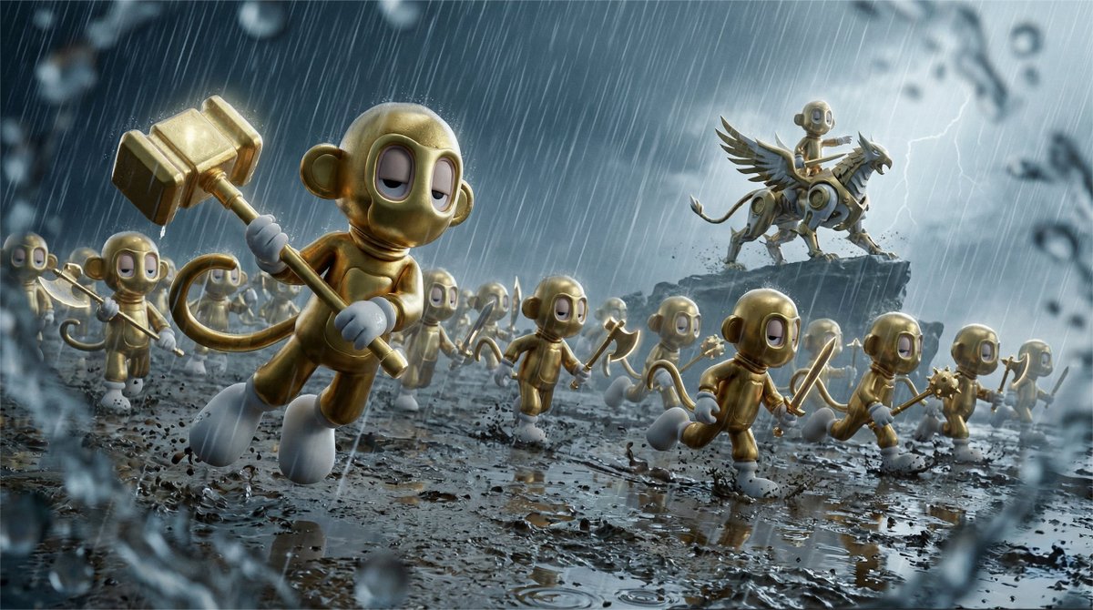 Cinematic Macro Toy Photography of a Charging Army — example 1