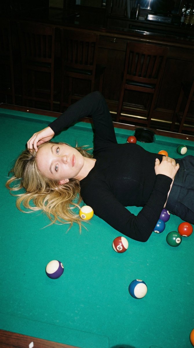 Editorial Nightlife Candid on a Billiards Table