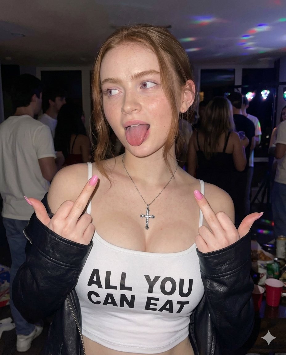 Rebellious Party Portrait with Flash Photography — example 1