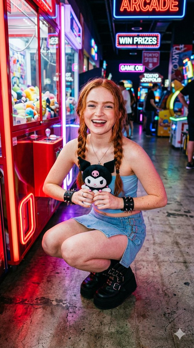 E-Girl Soft Punk Arcade Portrait — example 3