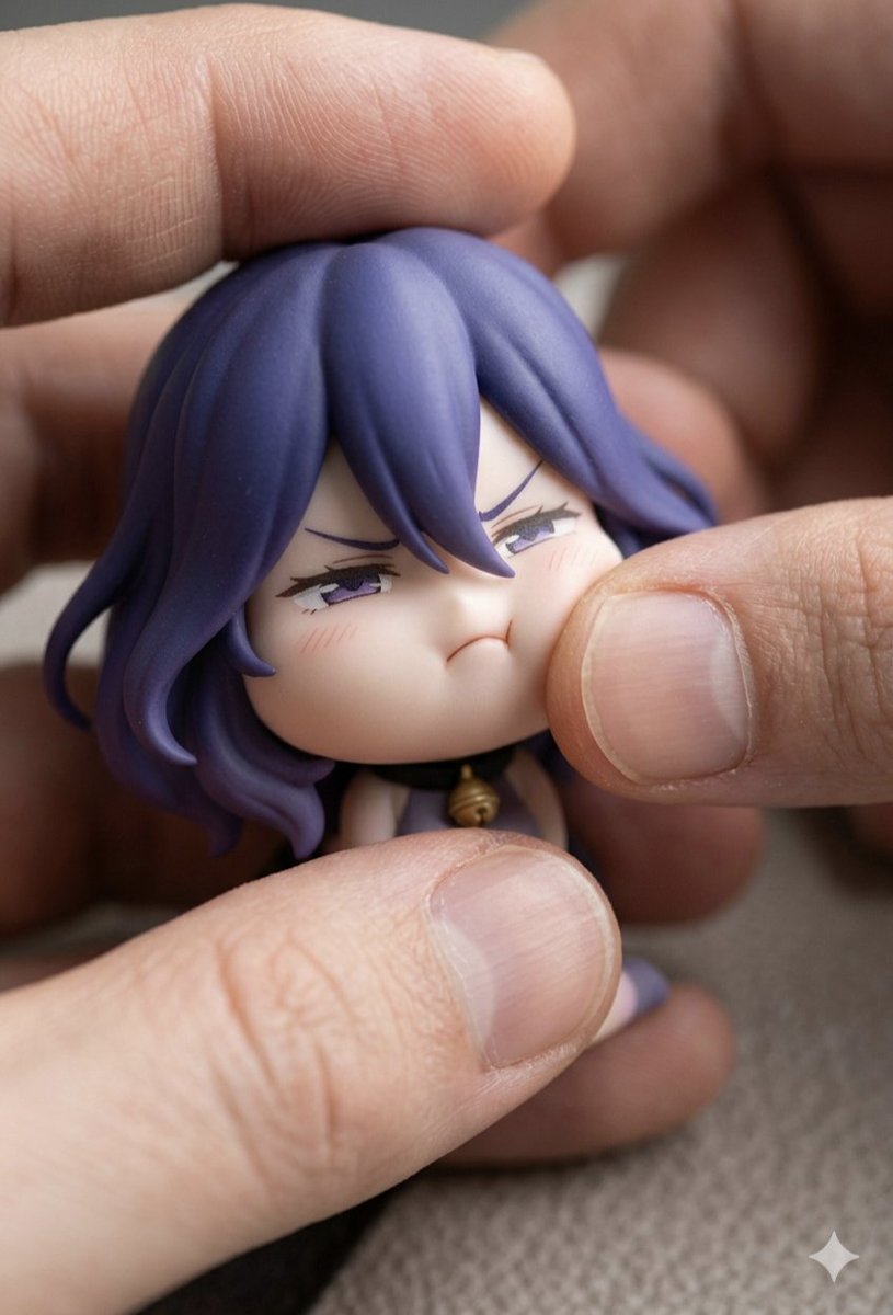 Macro Photography of Chibi Anime Figurine Prompt — example 1