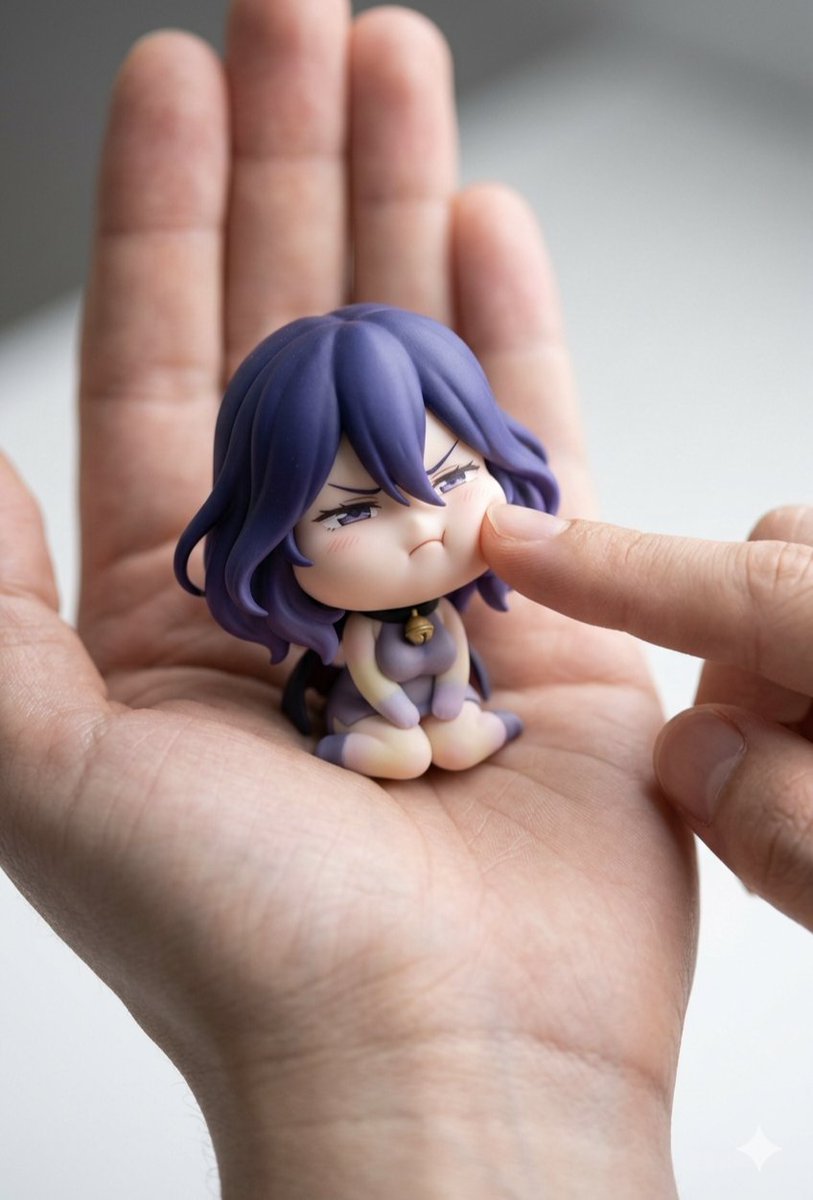Macro Photography of Chibi Anime Figurine Prompt — example 2