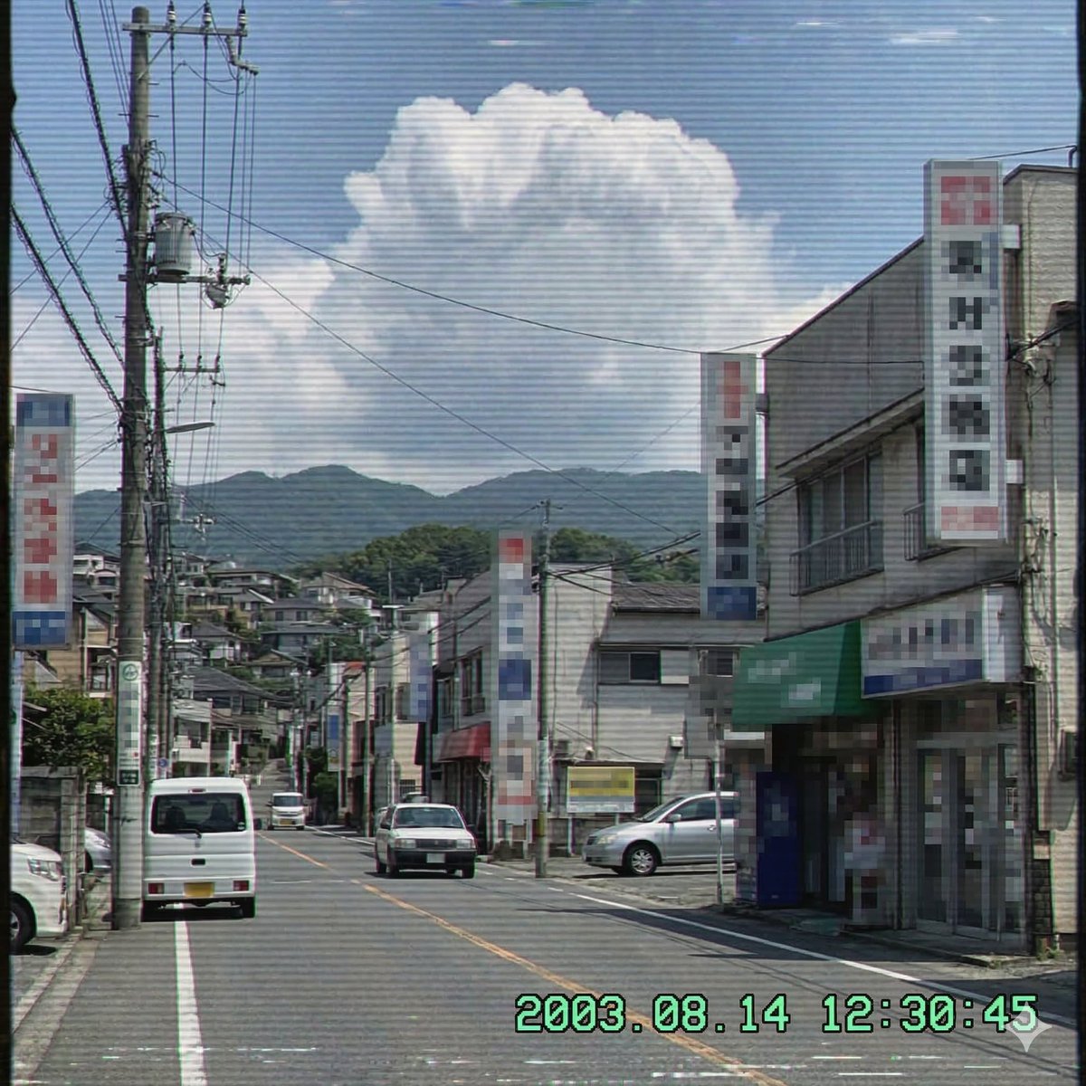 Generate a 2000s Japanese Suburb Atmosphere — example 3