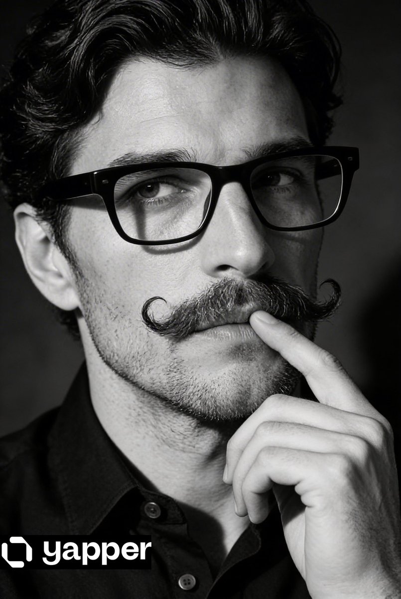 Black and White Contemplative Portrait — example 1
