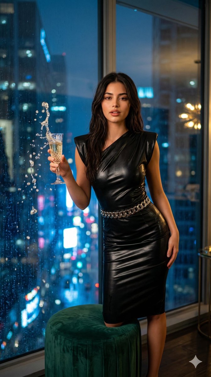 Hyper-realistic Editorial Shot in Penthouse — example 1