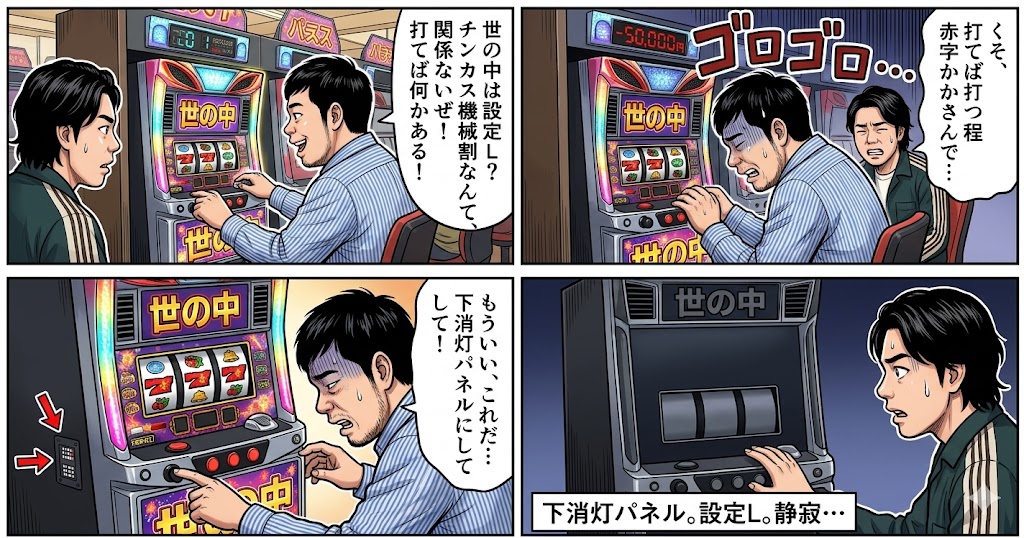 Four-Panel Manga: The World is Setting L — example 1