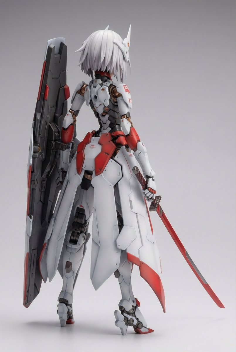 KNIGHT MECHA GIRL Figure Generation Prompt — example 2