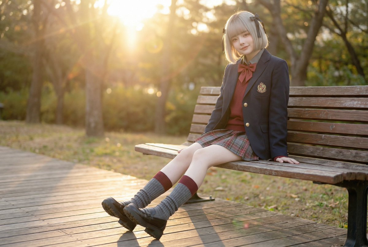Cinematic Scene Prompt for High School Girl Walking by the Sea — example 1