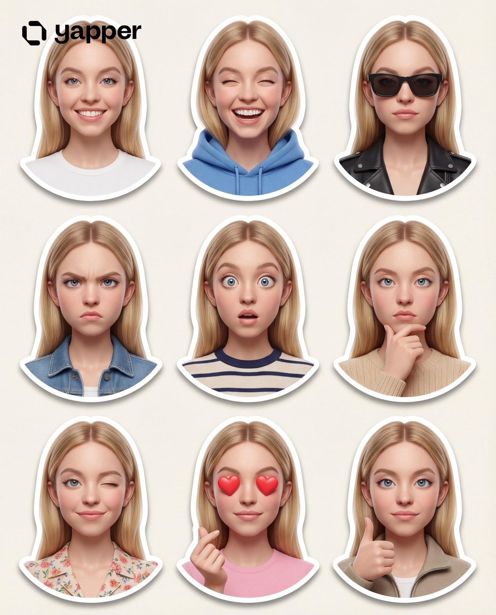 Pixar-Style 3D Character Sticker Set (9 Variations) — example 2
