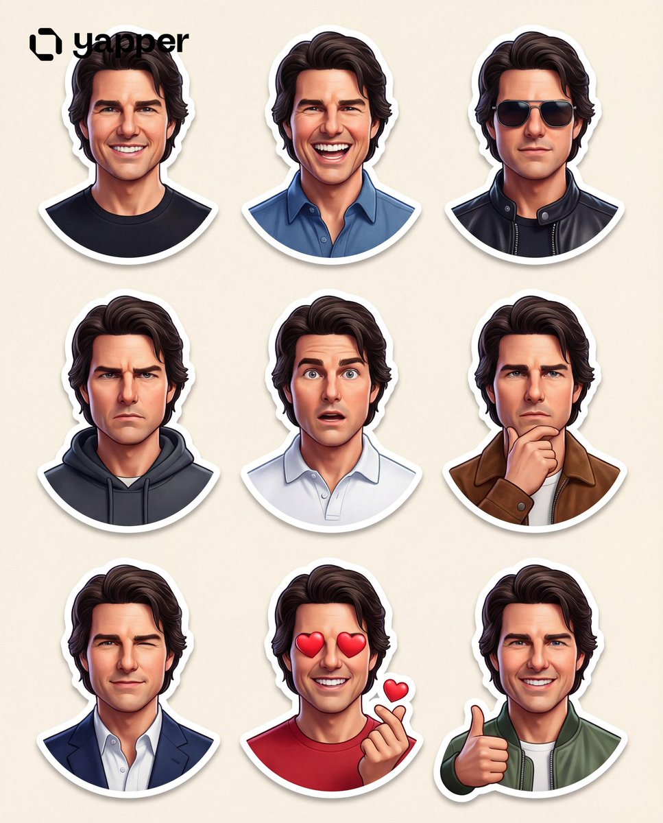 Pixar-Style 3D Character Sticker Set (9 Variations) — example 3