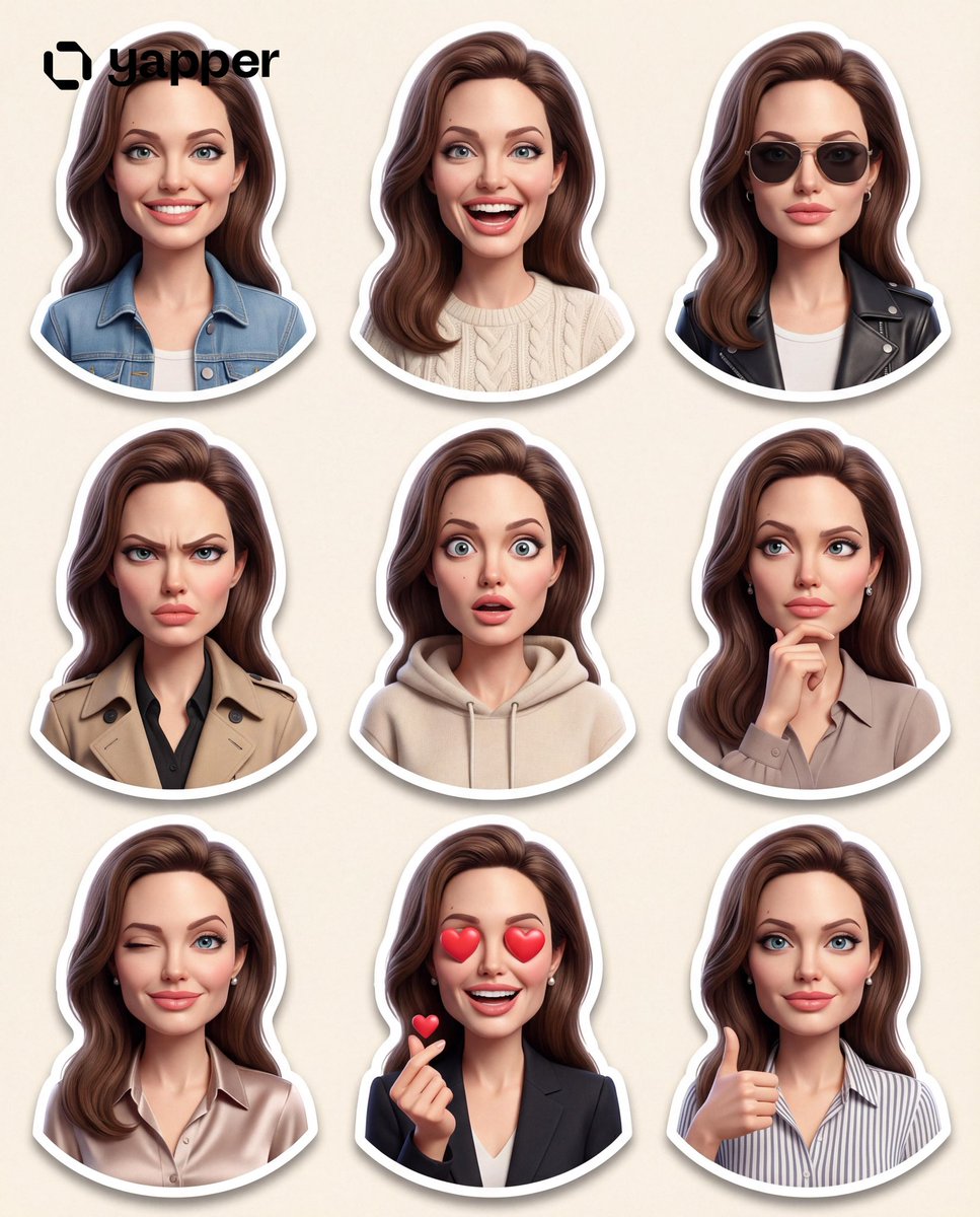 Pixar-Style 3D Character Sticker Set (9 Variations) — example 4
