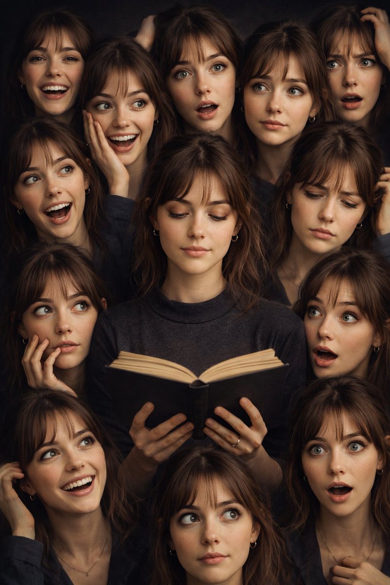 Cinematic Composite Portrait of Multiple Emotional Selves — example 2