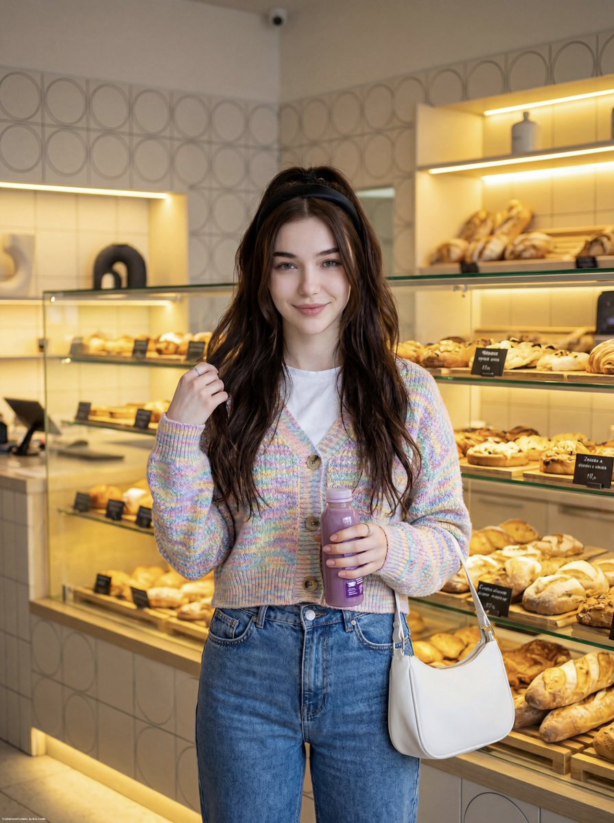 Cute Lifestyle Photo in a Modern Bakery — example 1