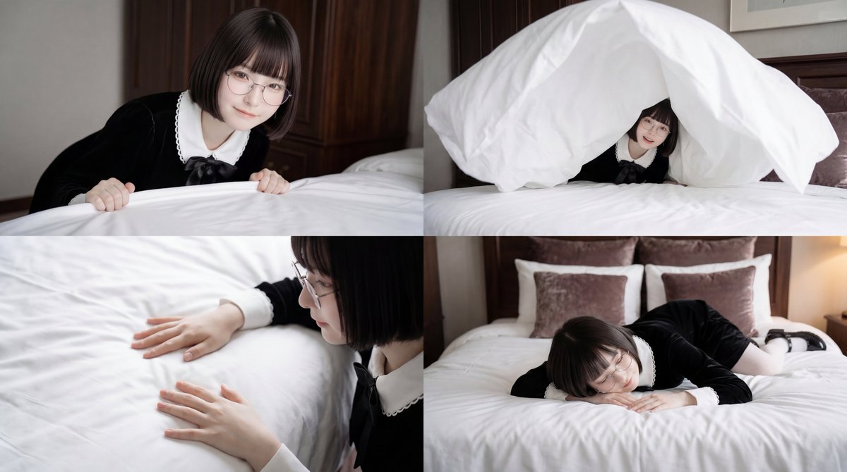 Cinematic Bed Making Scene Prompt — example 1