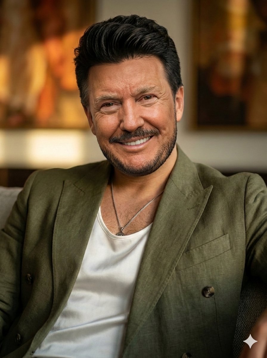 High-end editorial portrait of a mature man — example 3