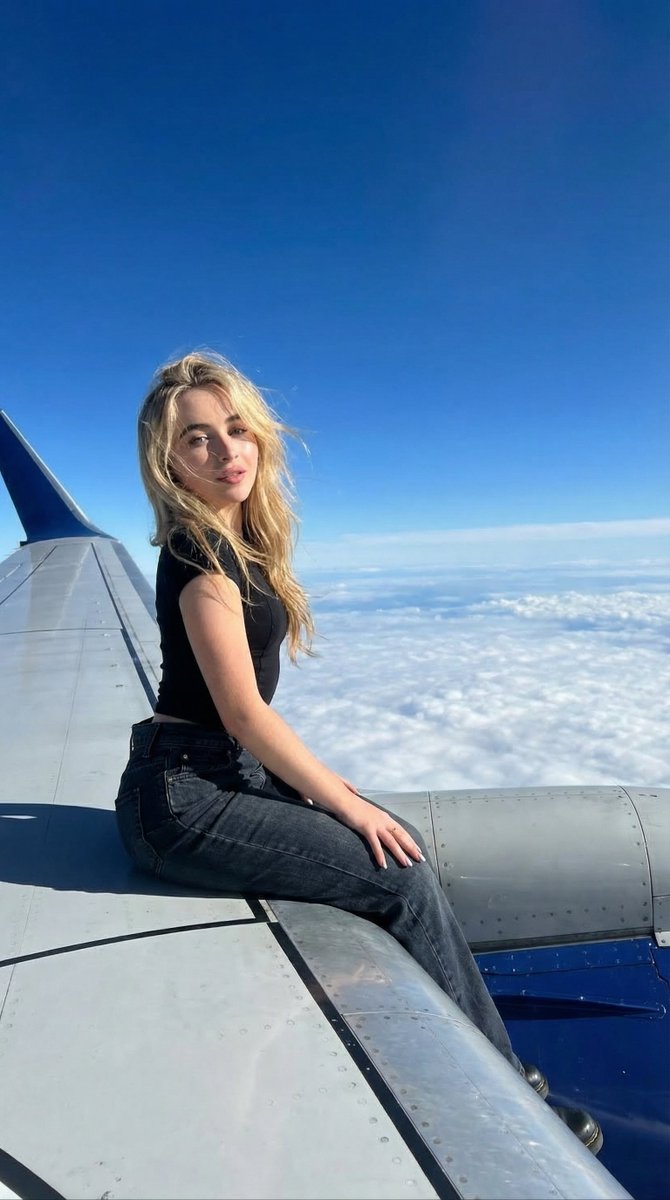 Ultra-Realistic Cinematic Photo of Woman Sitting on an Airplane