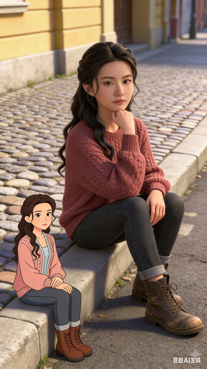 Dual Portrait Generation: Realistic and Cartoon Self-Portrait — example 2