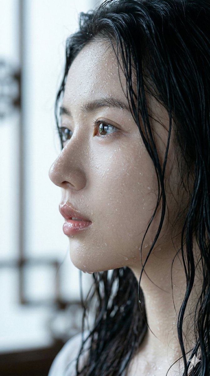 Hyper-Realistic Wet Look Portrait — example 2