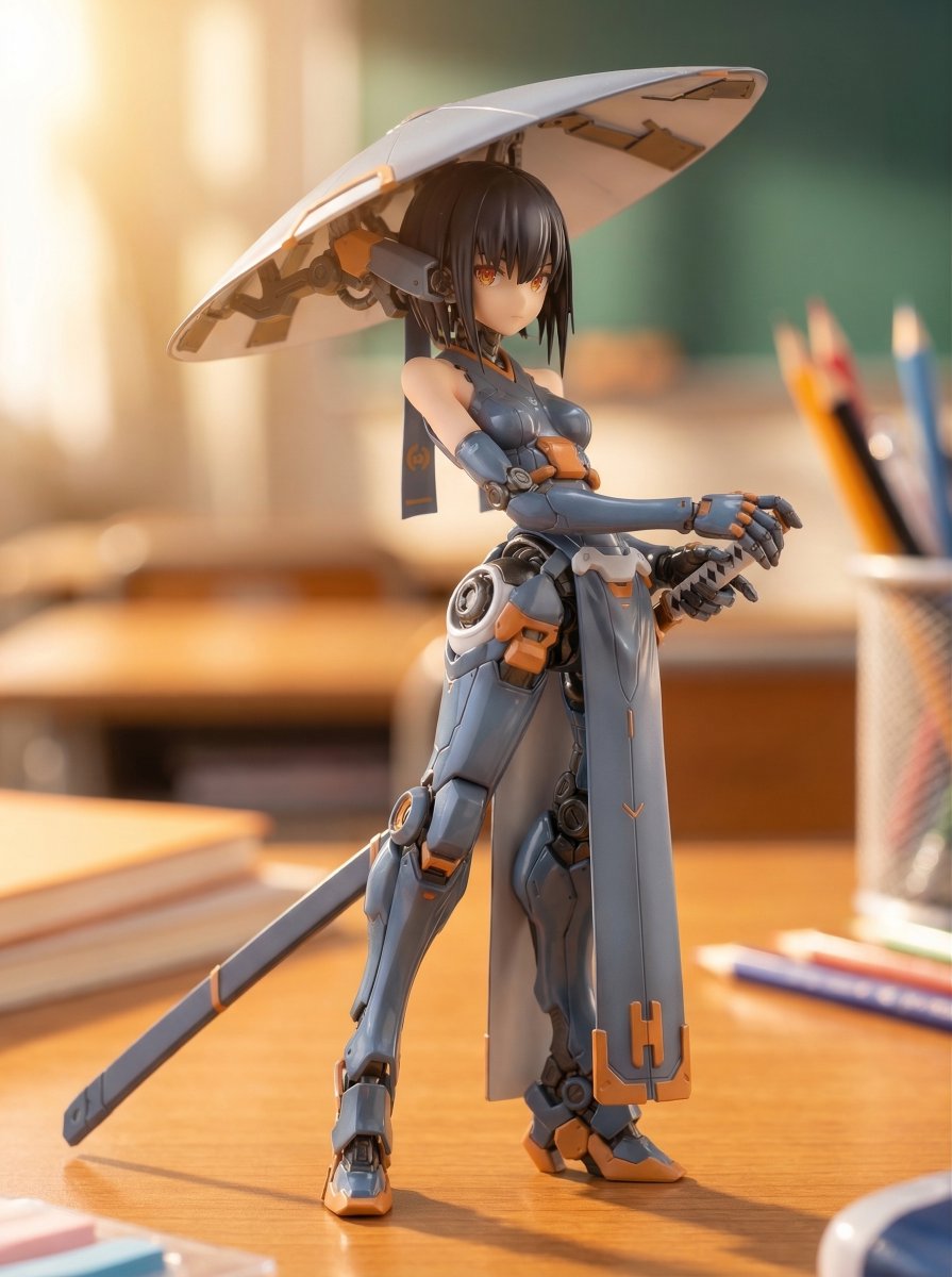 Mecha Girl figure concept generated by Nano Banana Pro — example 4