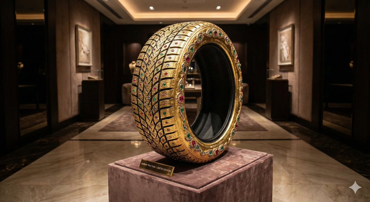 Luxury Snow Tire Image Generation — example 1
