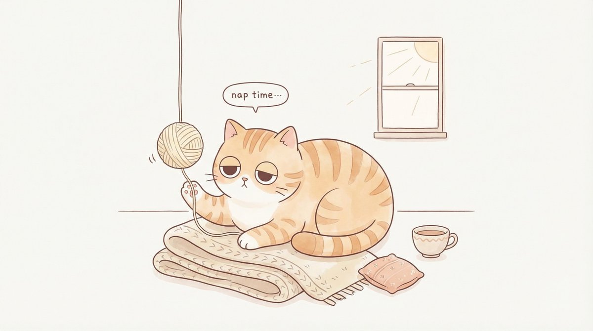 Cozy Minimal Line Art Character Study — example 4