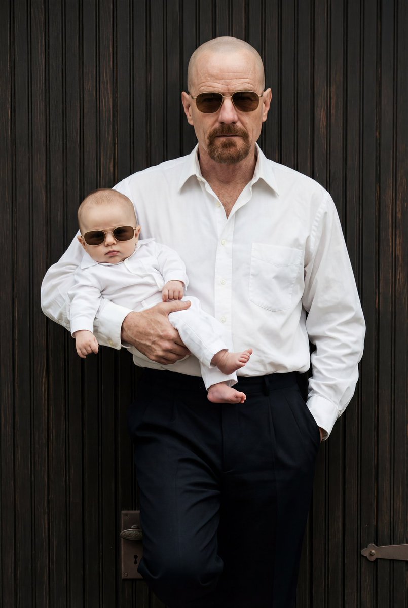 Ultra-Realistic 90s Old-Money Father and Baby Portrait — example 1