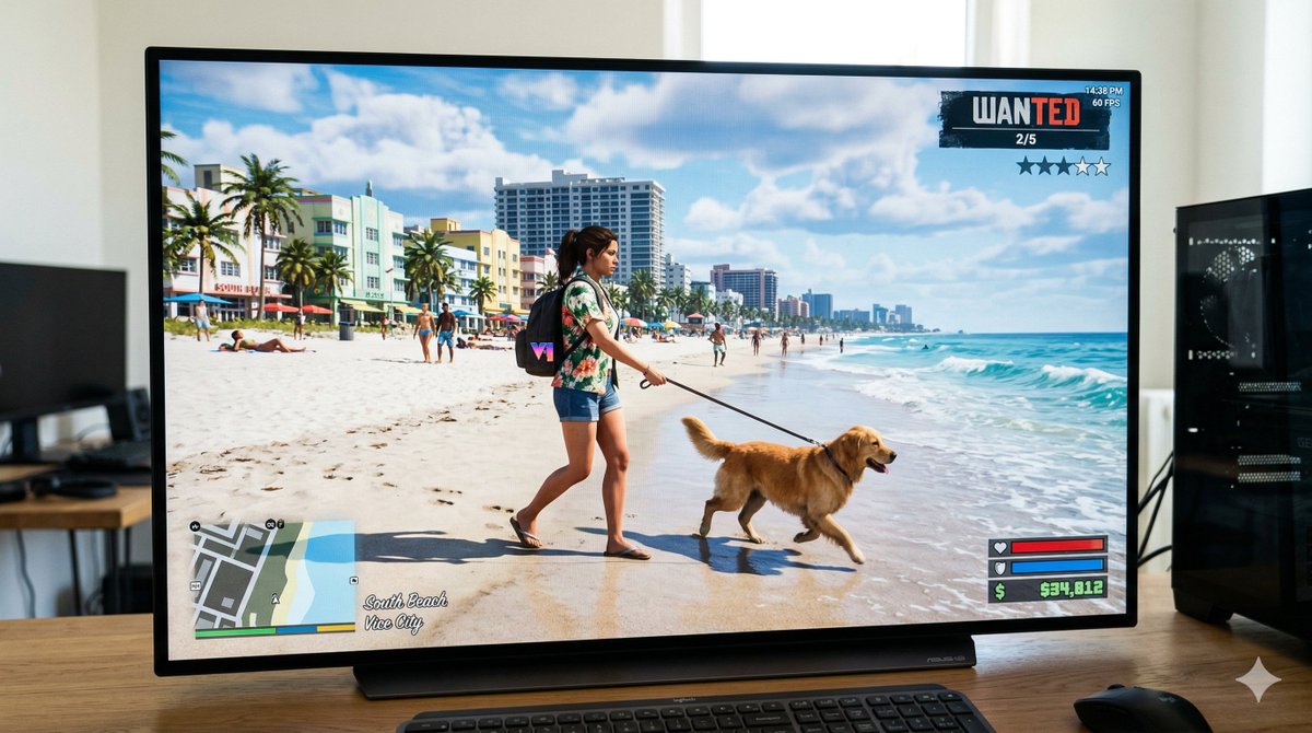 GTA 6 In-Game Footage Test Prompt — example 1