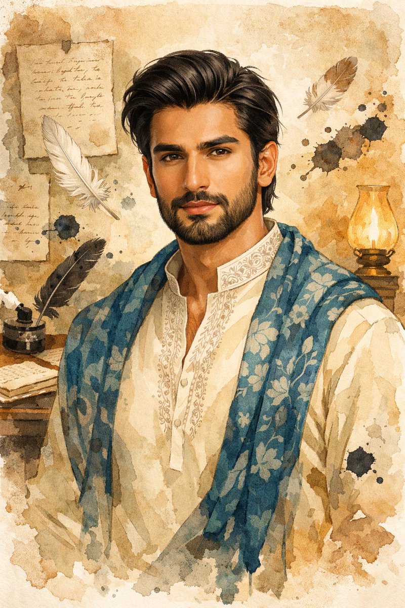 South Asian Male Character Illustration Prompt for Gemini Nano Banana Pro — example 2