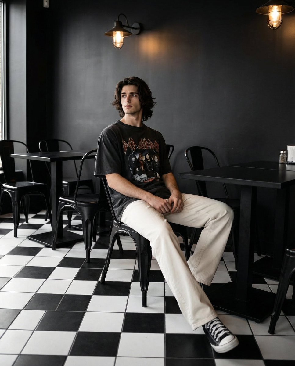 Cinematic Cafe Portrait Prompt for Nano Banana Pro — example 1