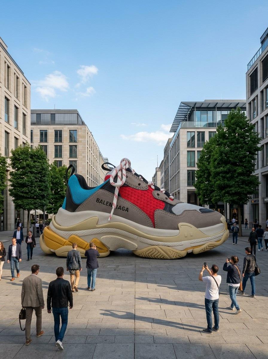 Giant Product Art Installation Prompt for Nano Banana Pro