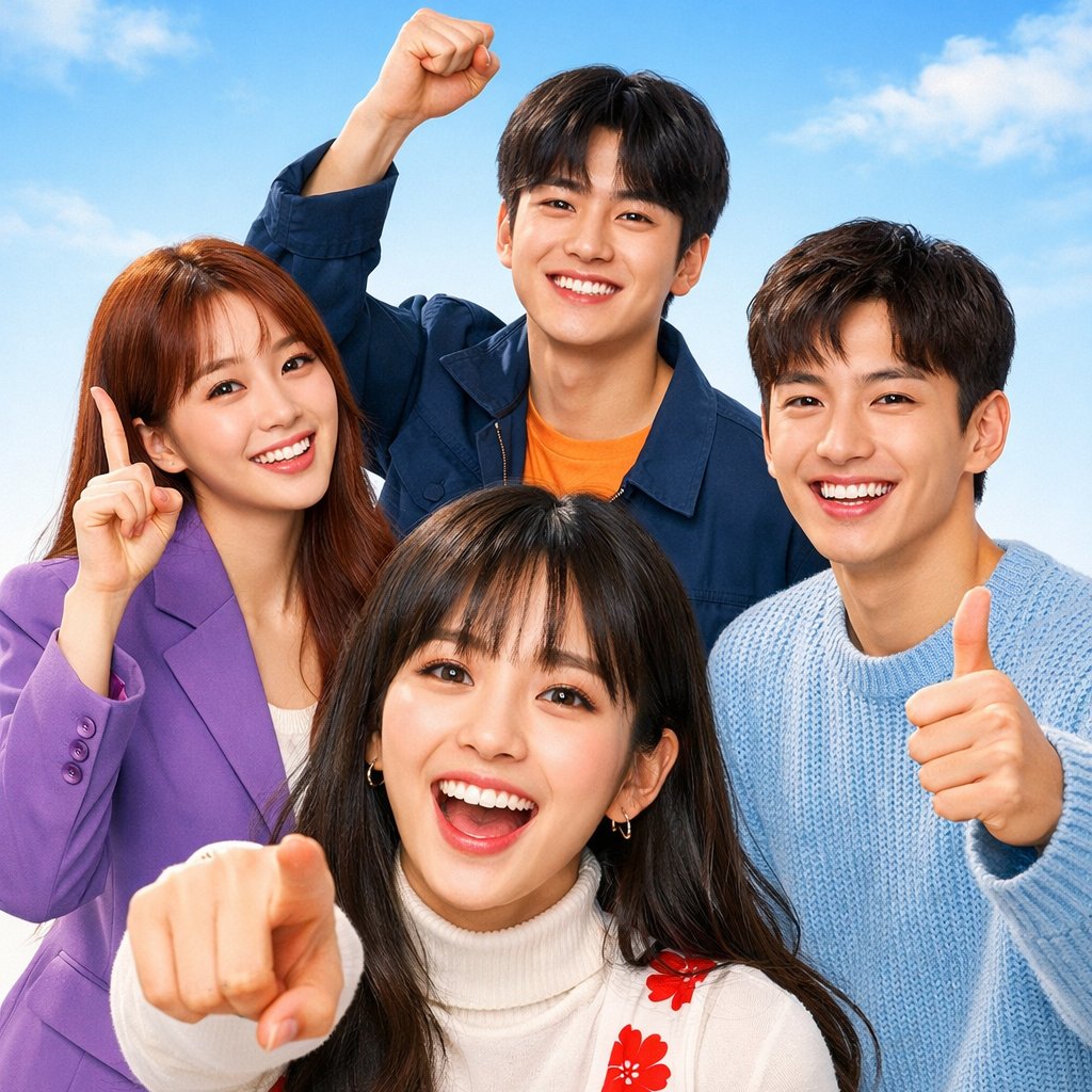 Vibrant K-drama Promotional Poster — example 1