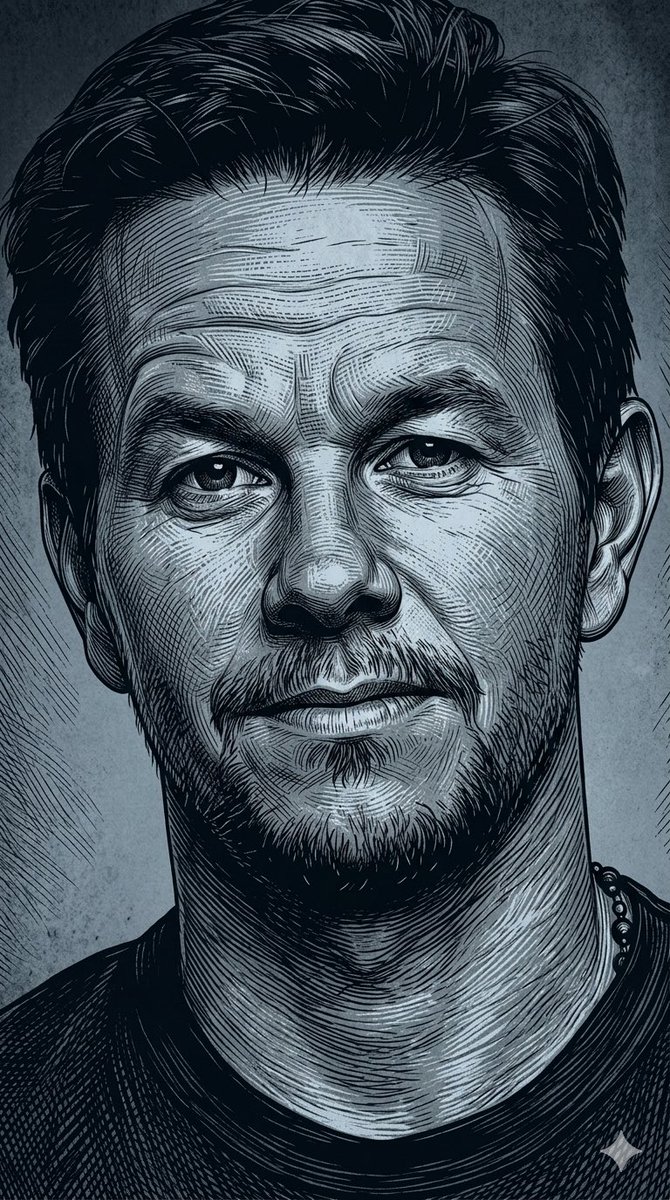 Dark Monochrome Illustration Style Prompt with Reference Photo