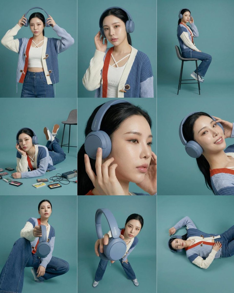 3x3 Storyboard Grid of a Young East Asian Woman — example 1