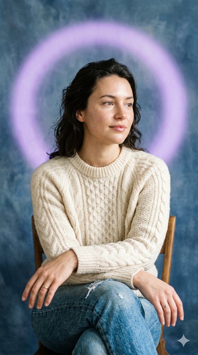 Editorial Introspective Studio Portrait — example 1