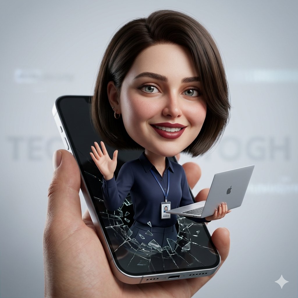 3D Caricature from Uploaded Face — example 1