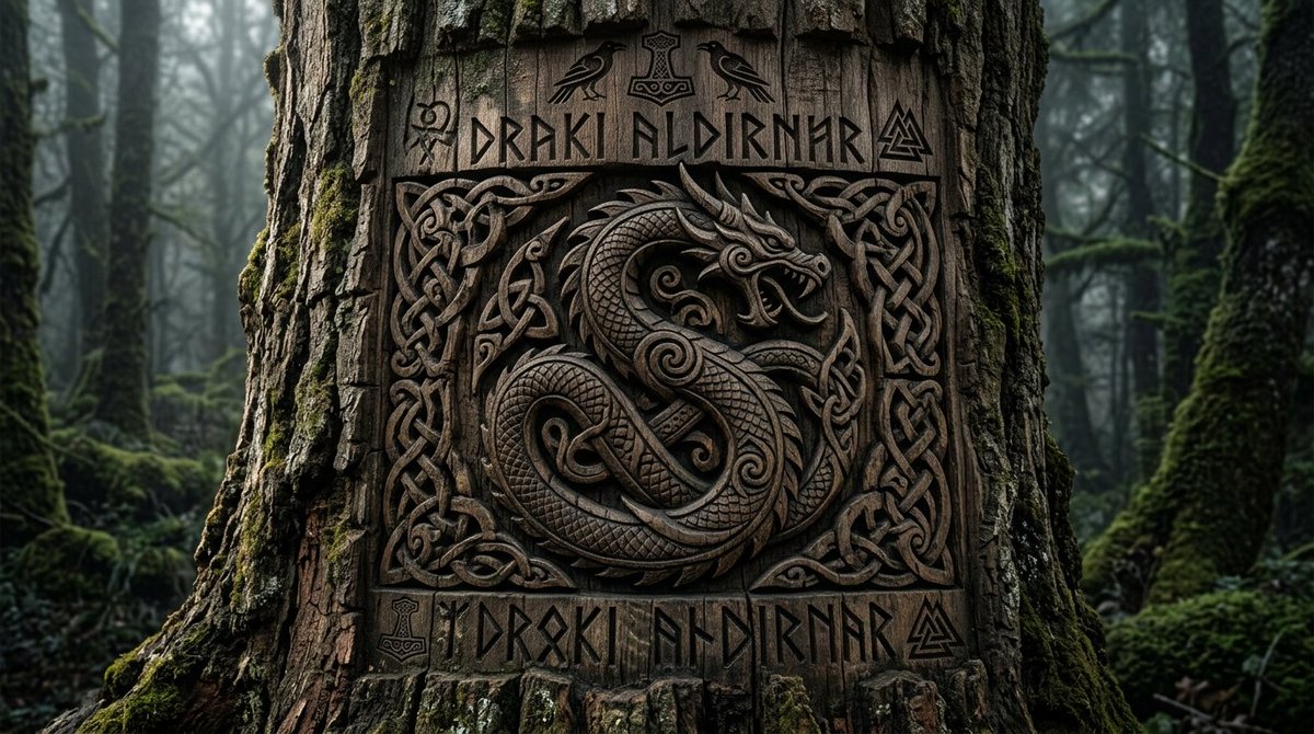 Viking Tree Carvings — example 1