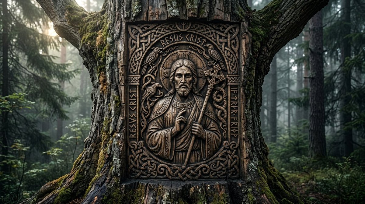 Viking Tree Carvings — example 3