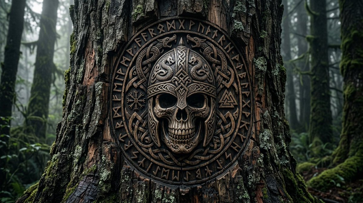 Viking Tree Carvings — example 4