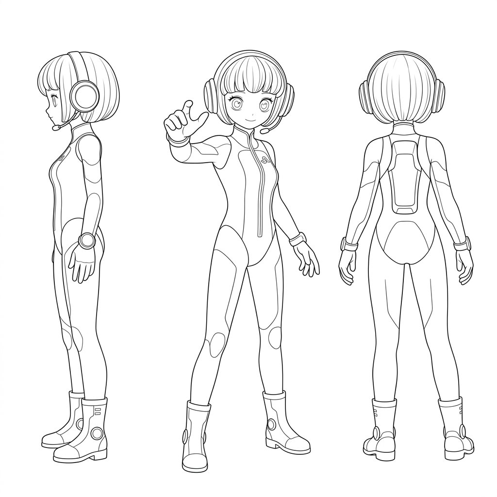Line Art Illustration Style — example 2