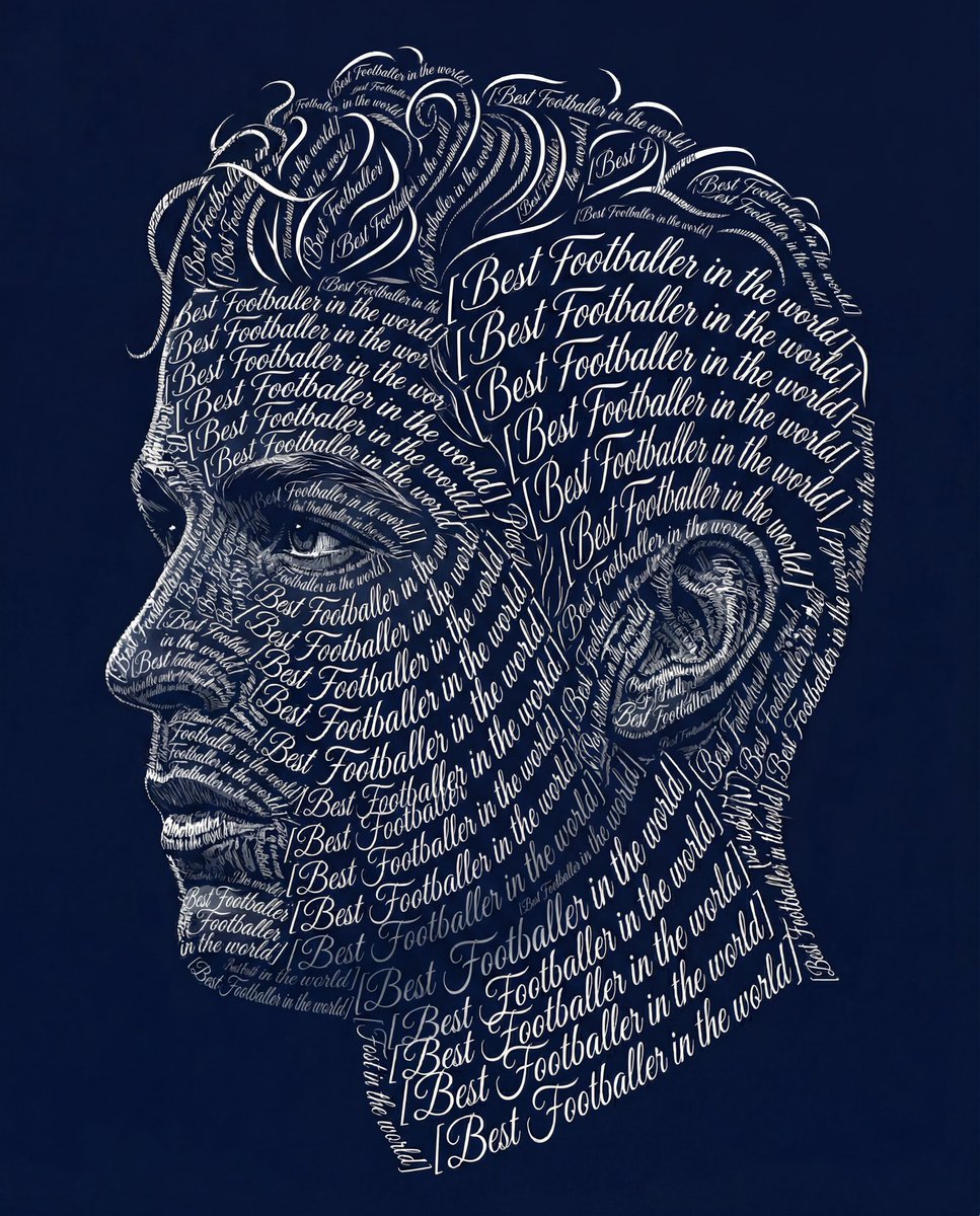 Typographic Art Portrait