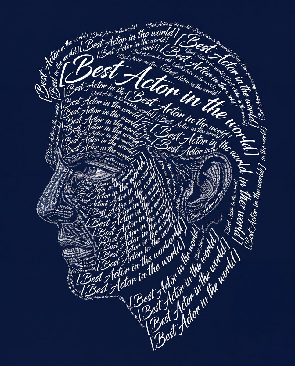 Typographic Art Portrait — example 2