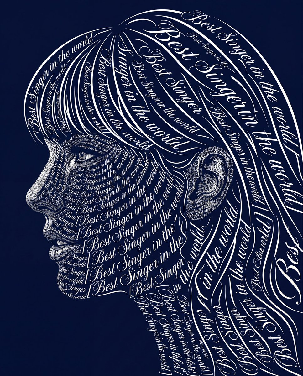Typographic Art Portrait — example 4